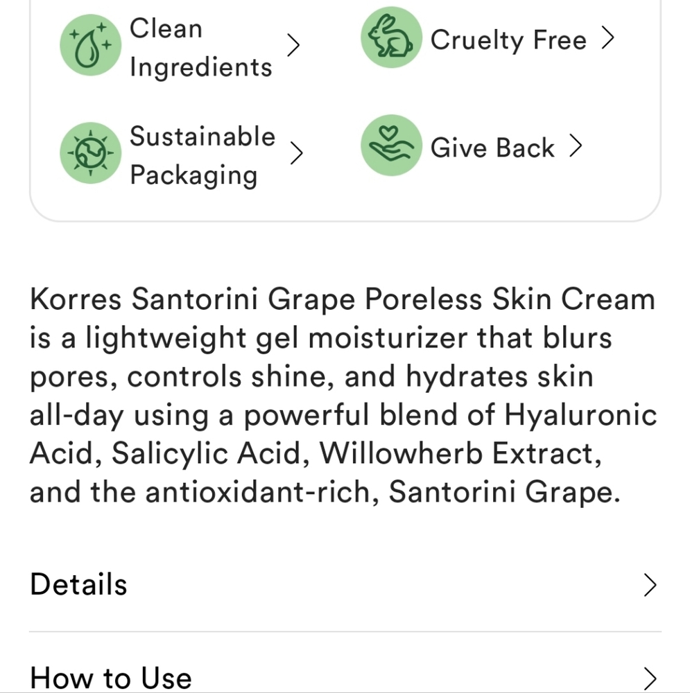 NIB KORRES PORELESS SKIN CREAM - Picture 4 of 16